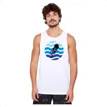 Camiseta Regata Animais marinhos agua-viva silhueta sunset