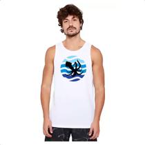 Camiseta Regata Animais marinhos lu la silhueta sunset