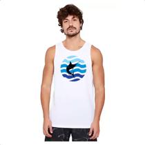 Camiseta Regata Animais marinhos marlim silhueta sunset