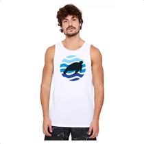 Camiseta Regata Animais marinhos tartaruga silhueta sunset