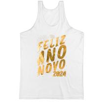 Camiseta Regata Ano Novo 2024 Feliz Artificios