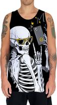 Camiseta Regata Arte Tumblr Esqueletos Caveira Ossos Moda 14