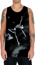 Camiseta Regata Arte Tumblr Esqueletos Caveira Ossos Moda 2
