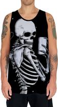 Camiseta Regata Arte Tumblr Esqueletos Caveira Ossos Moda 4 Camiseta Regata Arte Tumblr Esqueletos Caveira Ossos Moda 4