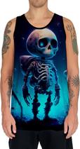 Camiseta Regata Arte Tumblr Esqueletos Caveira Ossos Moda 7