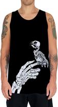Camiseta Regata Arte Tumblr Esqueletos Caveira Ossos Moda 8