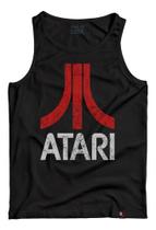Camiseta Regata Atari Games Camisa Retrô Clássicos Anos 80 Camiseta Regata Atari Games Camisa Retrô Clássicos Anos 80