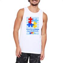 Camiseta Regata Autismo peca que faltava Camiseta Regata Autismo peca que faltava