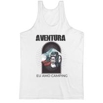 Camiseta Regata Aventura eu amo camping