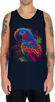 Camiseta Regata Aves Araras Vermelha Cores Papagaios HD 2