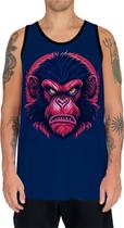 Camiseta Regata Babuino Macaco Gorila Face Animais Selva 1