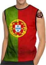 Camiseta Regata Bandeira Portugal MASCULINA Adulto - Alemark