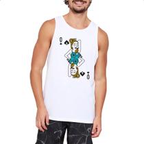 Camiseta Regata Baralho Rainha Madonna Camiseta Regata Baralho Rainha Madonna