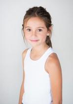 Camiseta Regata Básica Infantil Menina Em Ribana Hering