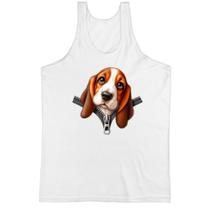 Camiseta Regata Basset Hound no Ziper Camiseta Regata Basset Hound no Ziper
