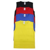 Camiseta Regata Bebe Infantil Verao Outono Cores Reativas