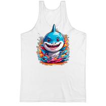 Camiseta Regata Bebe Tubarao Splash Camiseta Regata Bebe Tubarao Splash