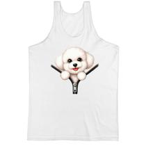 Camiseta Regata Bichon Frise no Ziper