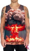 Camiseta Regata Bomba Atômica Explosão Nuclear Guerra 1 Camiseta Regata Bomba Atômica Explosão Nuclear Guerra 1