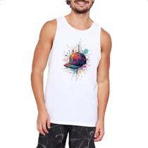Camiseta Regata Bone arte psicodelica