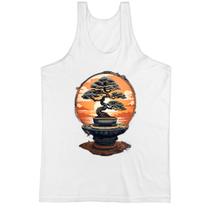 Camiseta Regata Bonsai magico Japao sunset