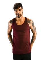 Camiseta Regata Bordô Básica Di Nuevo Masculina 100% Algodão Camiseta Regata Bordô Básica Di Nuevo Masculina 100% Algodão