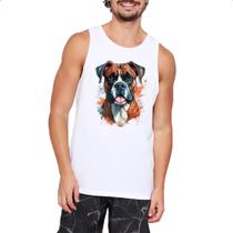 Camiseta Regata Boxer Watercolor Arte Camiseta Regata Boxer Watercolor Arte