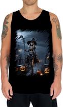 Camiseta Regata Bruxa Caveira Halloween 12