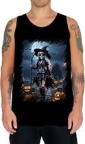 Camiseta Regata Bruxa Caveira Halloween 6