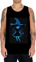 Camiseta Regata Bruxa Halloween Azul Festa 6