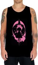 Camiseta Regata Bruxa Halloween Rosa 6