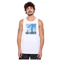 Camiseta Regata Burj Khalifa watercolor