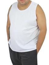 Camiseta Regata Camisa Algodão Plus Size Tamanho Grande Blusa lisa dia treino minimalista