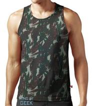 Camiseta Regata Camuflada Camisa Camuflada Cavada Qualidade