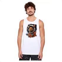 Camiseta Regata Capivara astronauta Camiseta Regata Capivara astronauta