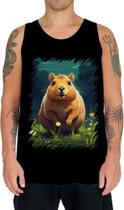 Camiseta Regata Capivara do Bem Animalzinho 3 Camiseta Regata Capivara do Bem Animalzinho 3