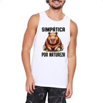 Camiseta Regata Capivara Simpatica por Natureza Camiseta Regata Capivara Simpatica por Natureza
