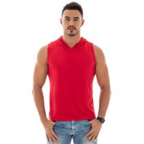 Camiseta Regata Capuz Masculina Machão Academia Treino