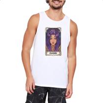 Camiseta Regata Carta Taro Signo Escorpiao Camiseta Regata Carta Taro Signo Escorpiao