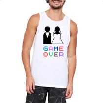 Camiseta Regata Casamento Game Over