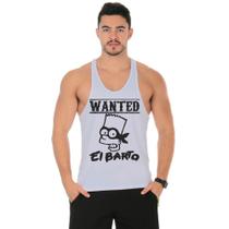 Camiseta Regata Cavada Masculina Academia Treino Estampada Personagem Camiseta Regata Cavada Masculina Academia Treino Estampada Personagem