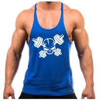 Camiseta Regata Cavada Masculina Academia Treino Musculação