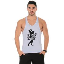 Camiseta Regata Cavada Masculino Academia Treino No Pain No Gain Camiseta Regata Cavada Masculino Academia Treino No Pain No Gain