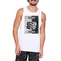 Camiseta Regata Caveira Atronauta Outer Space