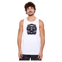 Camiseta Regata Caveira Dark Terror Camiseta Regata Caveira Dark Terror