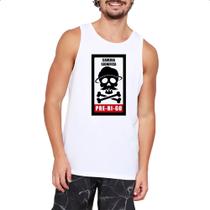 Camiseta Regata Caveira Perigo
