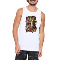 Camiseta Regata Caverna do Dragao - Luta contra Tiamat Camiseta Regata Caverna do Dragao - Luta contra Tiamat