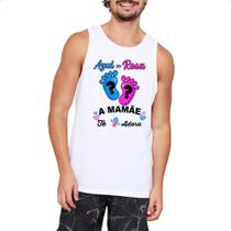 Camiseta Regata Cha Revelacao Mamae te adora