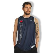 Camiseta Regata Champion Basket Script Street Navy Camiseta Regata Champion Basket Script Street Navy