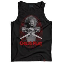 Camiseta Regata Chucky Boneco Assassino Filme Terror Camiseta Regata Chucky Boneco Assassino Filme Terror